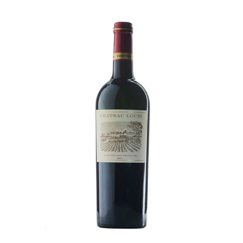 路易城堡（CHATEAU LOUIS）2017年 路易庄园古堡干红葡萄酒 法国波尔多圣埃美隆原瓶原装进口 单支装红酒